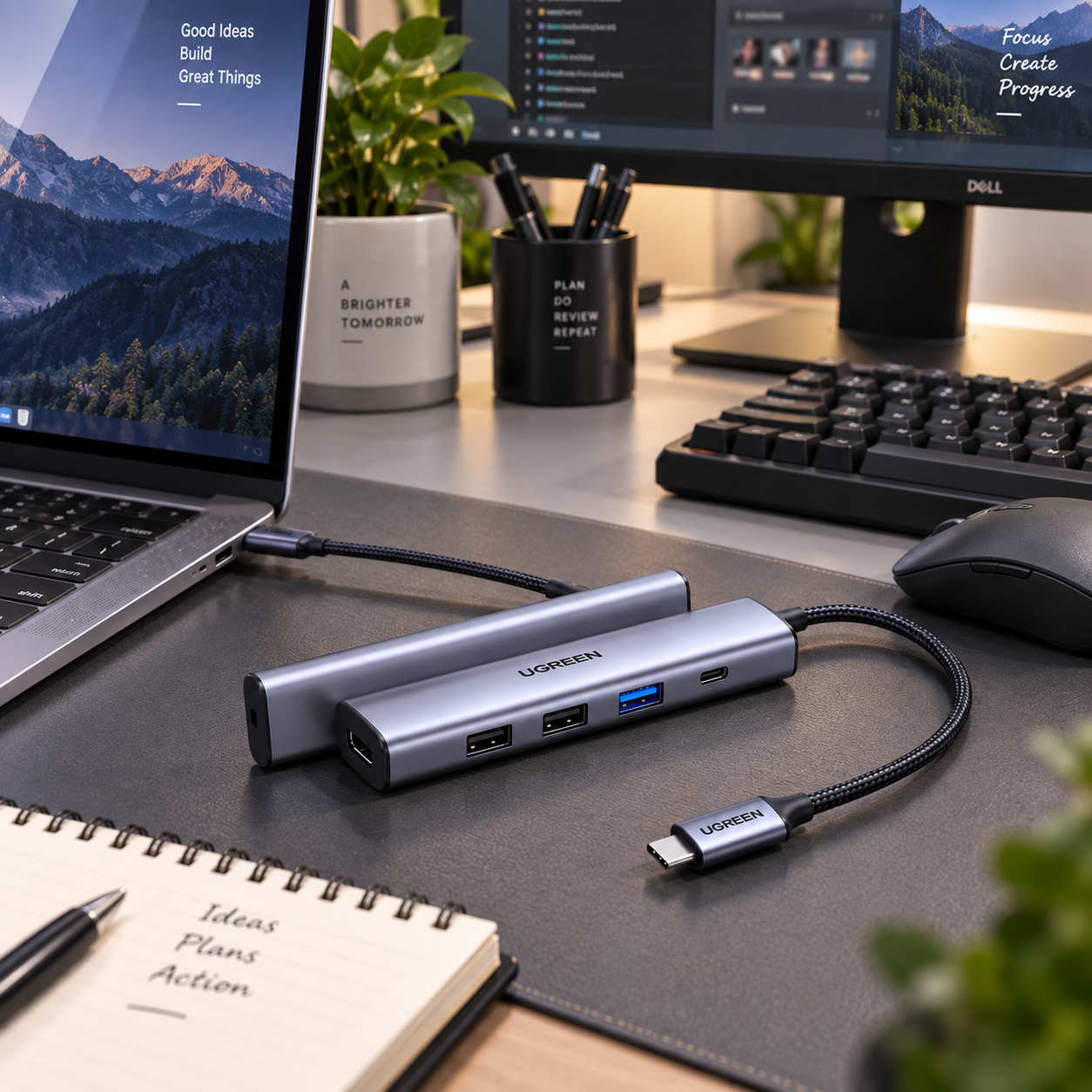 UGREEN 5-in-1 USB-C Hub with 100W Fast Charging | SKU 15495
